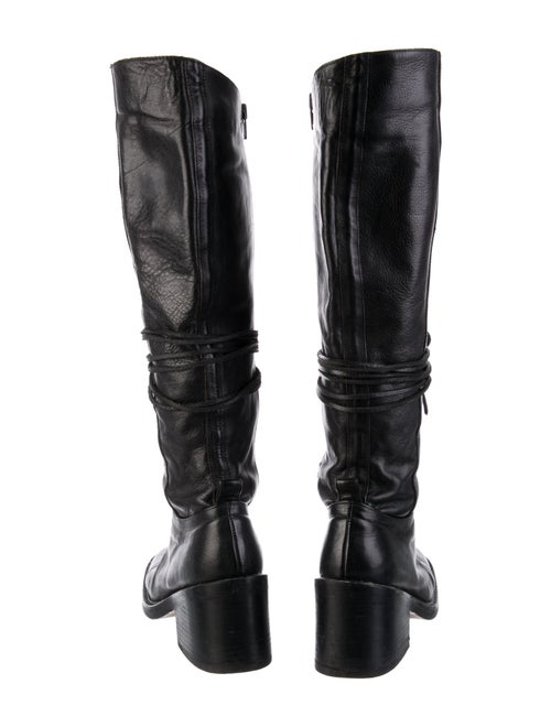 Ann Demeulemeester Leather Combat Boots