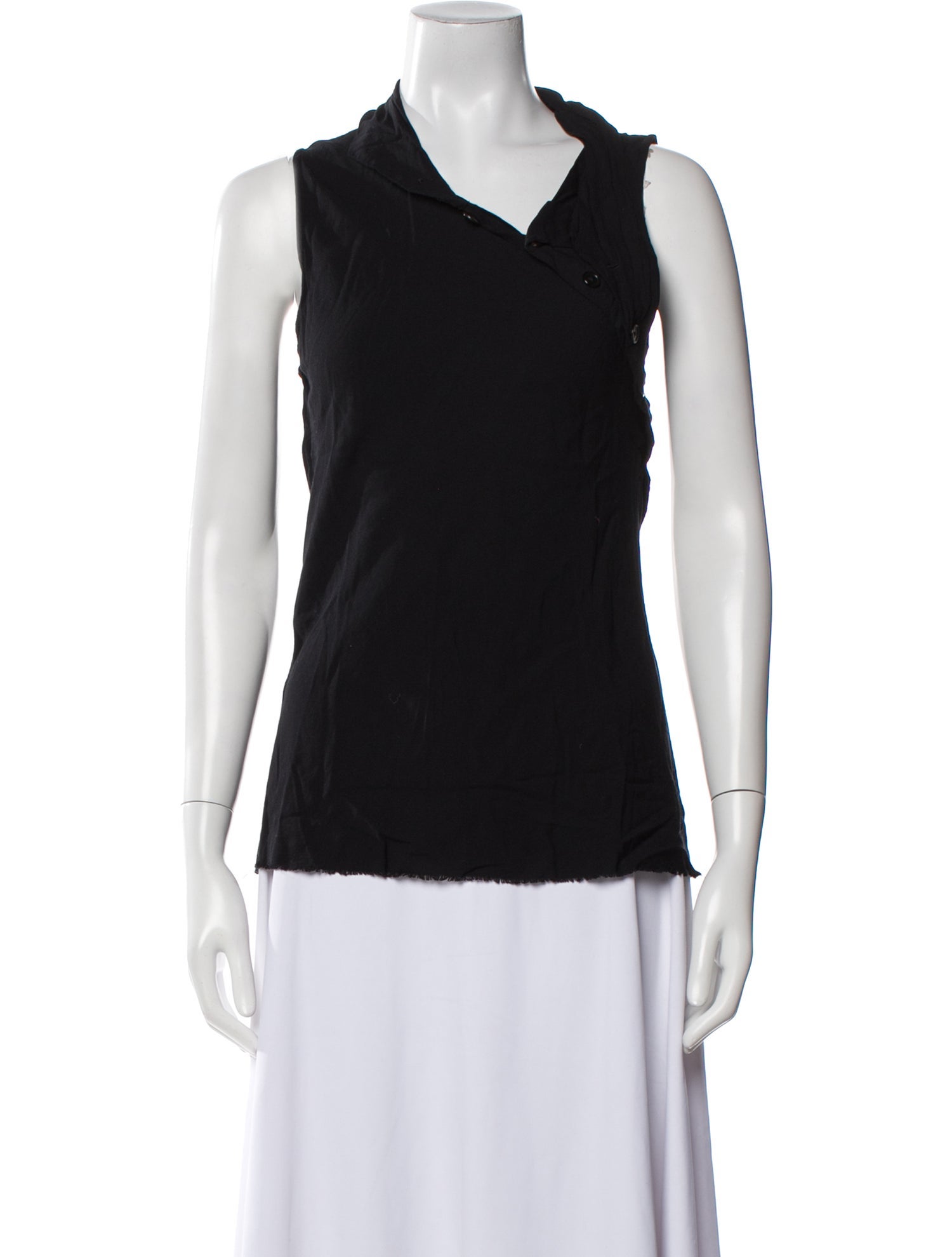 Ann Demeulemeester Cowl Neck Sleeveless Top