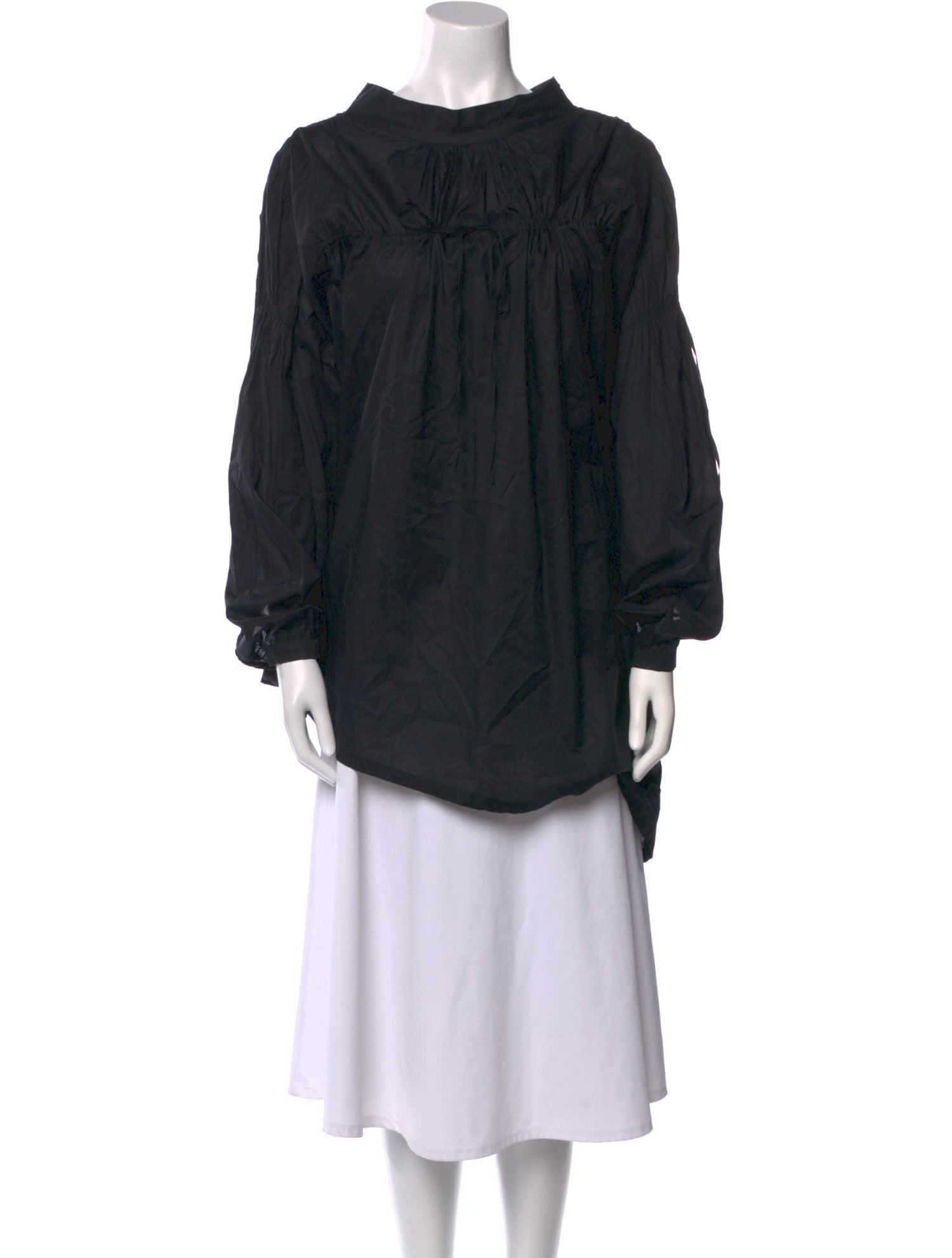 Ann Demeulemeester Mock Neck Long Sleeve Tunic
