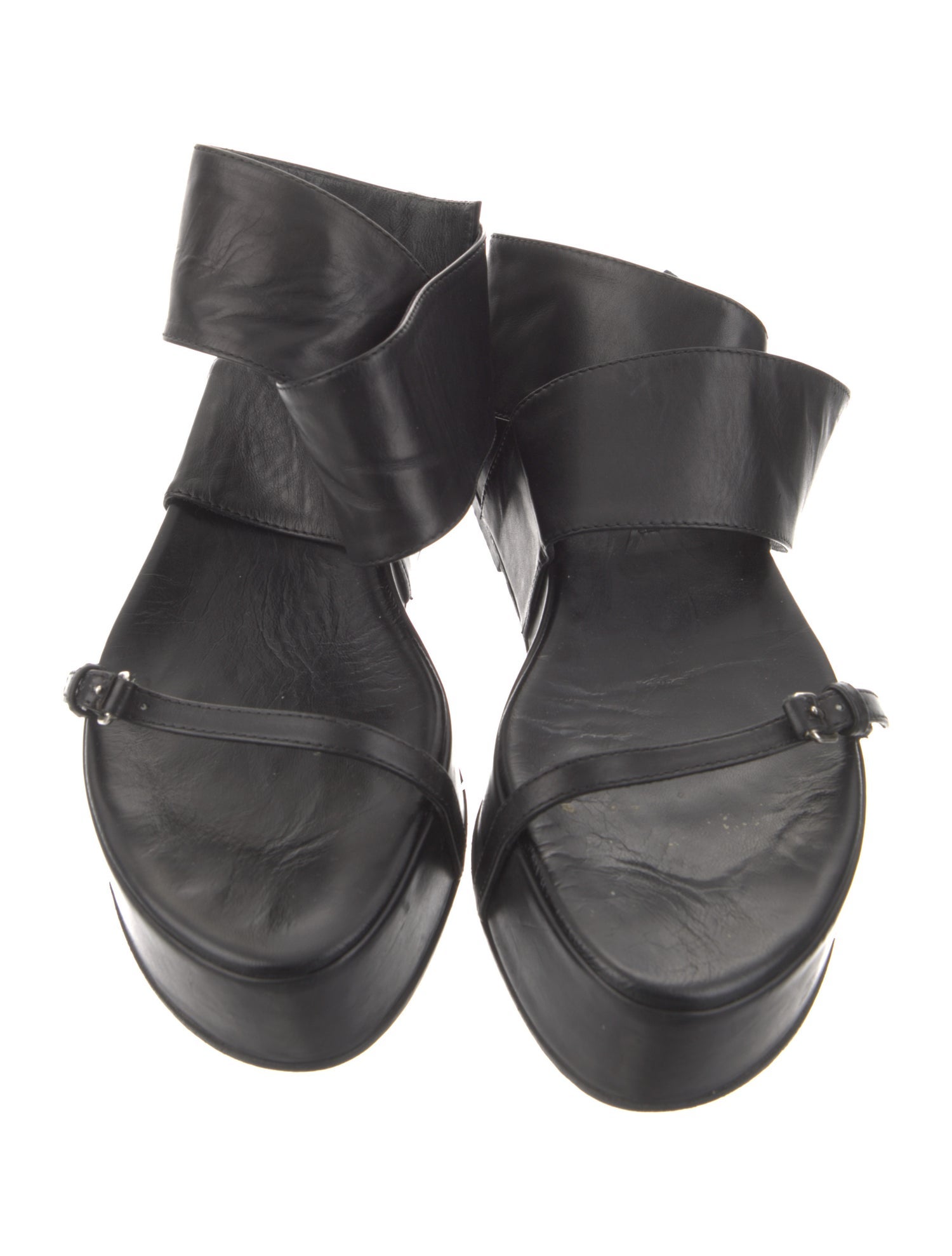 Ann Demeulemeester Leather Slingback Sandals