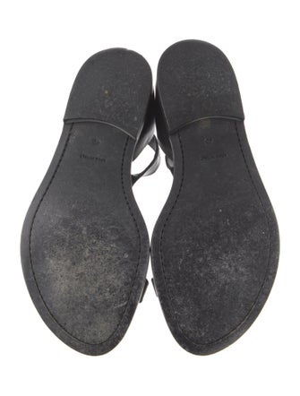 Ann Demeulemeester Leather T-Strap Sandals