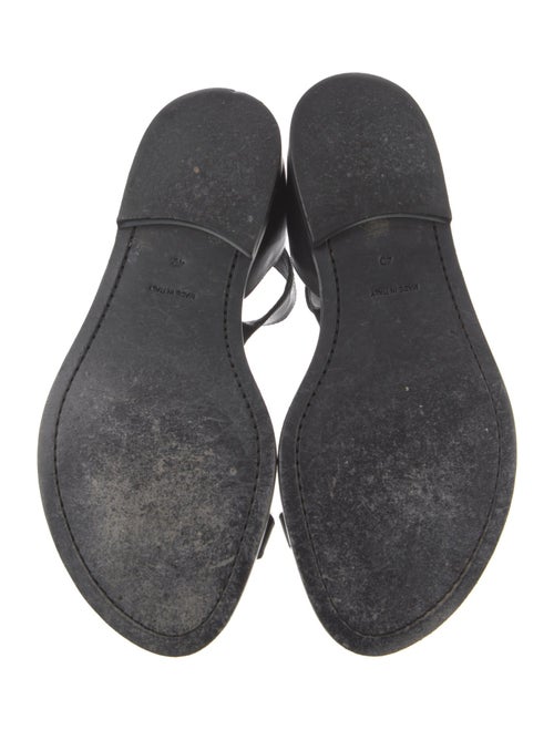 Ann Demeulemeester Leather T-Strap Sandals