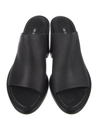 Ann Demeulemeester Leather Slides