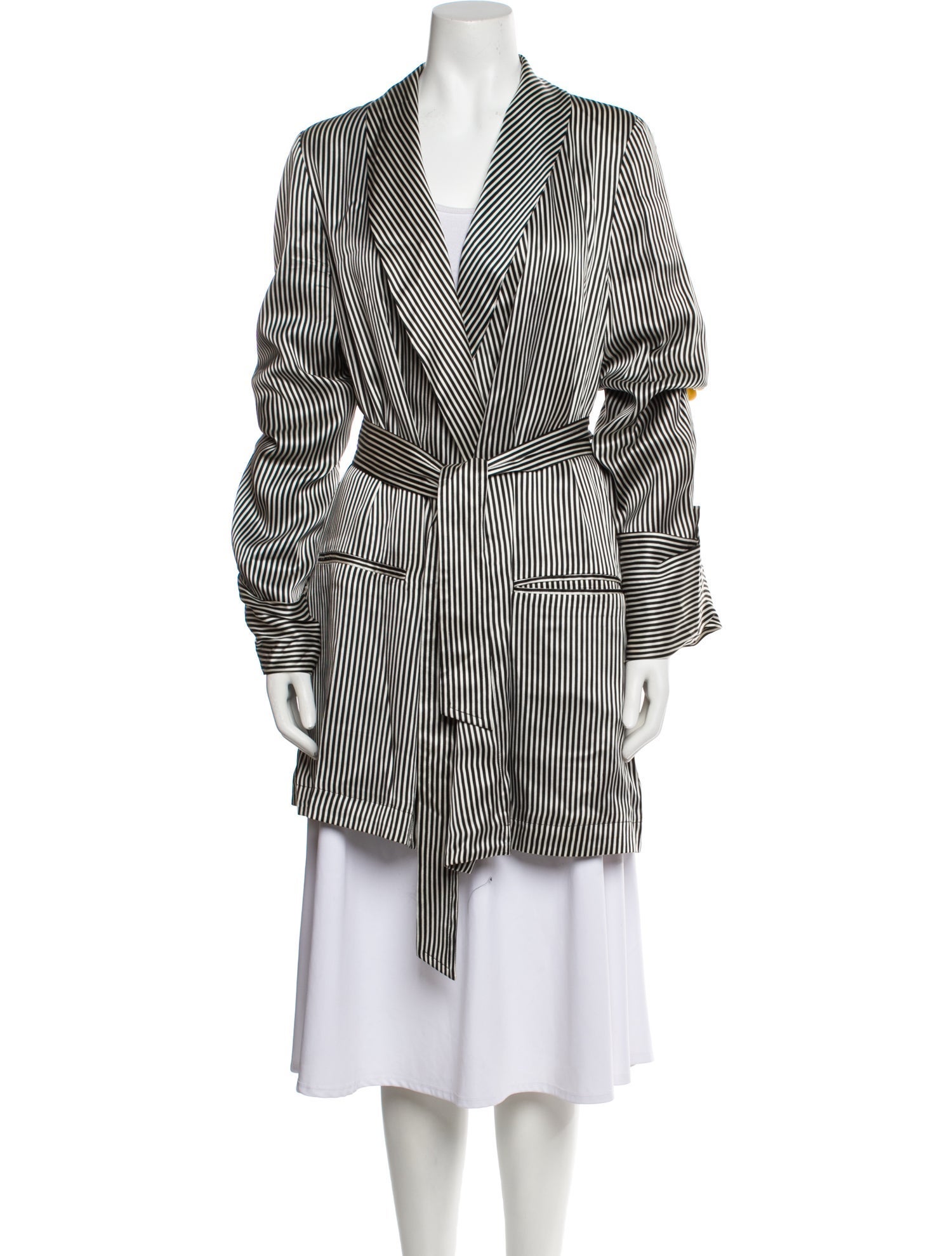 Ann Demeulemeester Silk Printed Coat