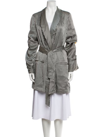 Ann Demeulemeester Silk Printed Coat