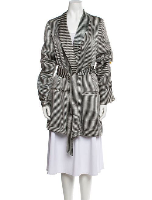 Ann Demeulemeester Silk Printed Coat
