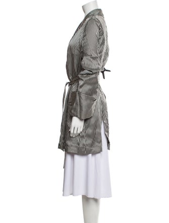 Ann Demeulemeester Silk Printed Coat