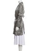 Ann Demeulemeester Silk Printed Coat
