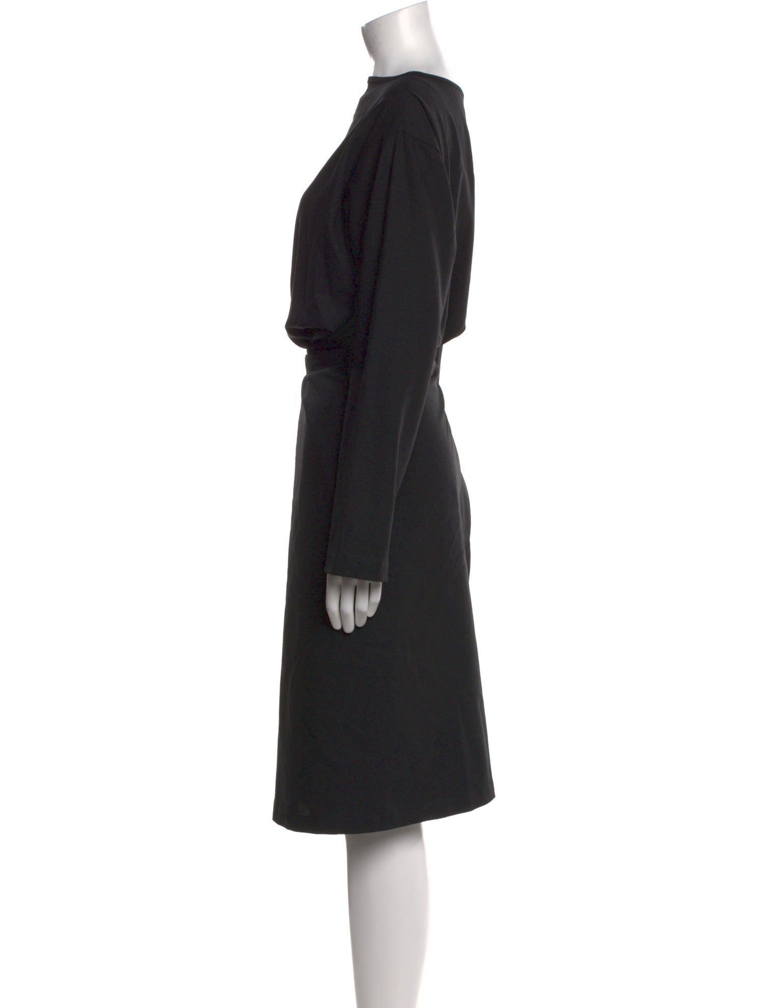 Ann Demeulemeester Virgin Wool Midi Length Dress