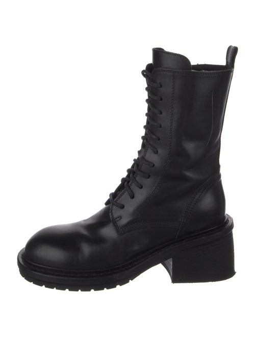 Ann Demeulemeester Leather Combat Boots