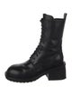 Ann Demeulemeester Leather Combat Boots