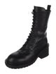 Ann Demeulemeester Leather Combat Boots