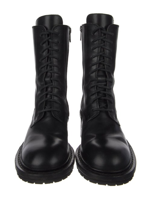 Ann Demeulemeester Leather Combat Boots