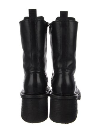 Ann Demeulemeester Leather Combat Boots