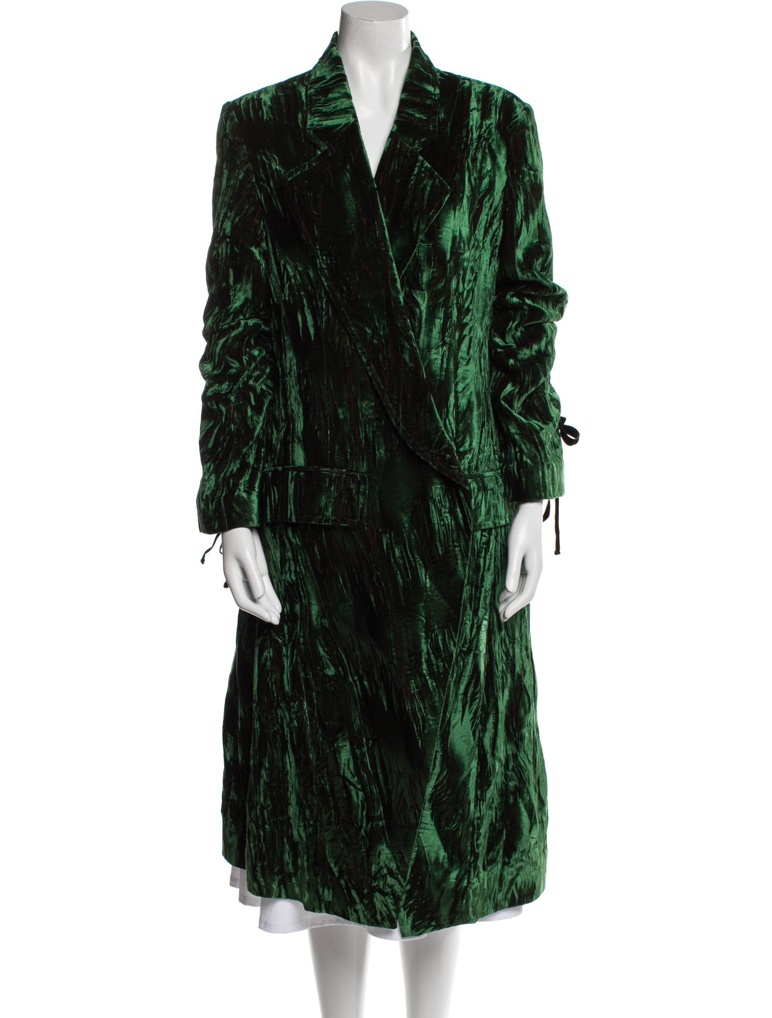 Ann Demeulemeester Linen Peacoat