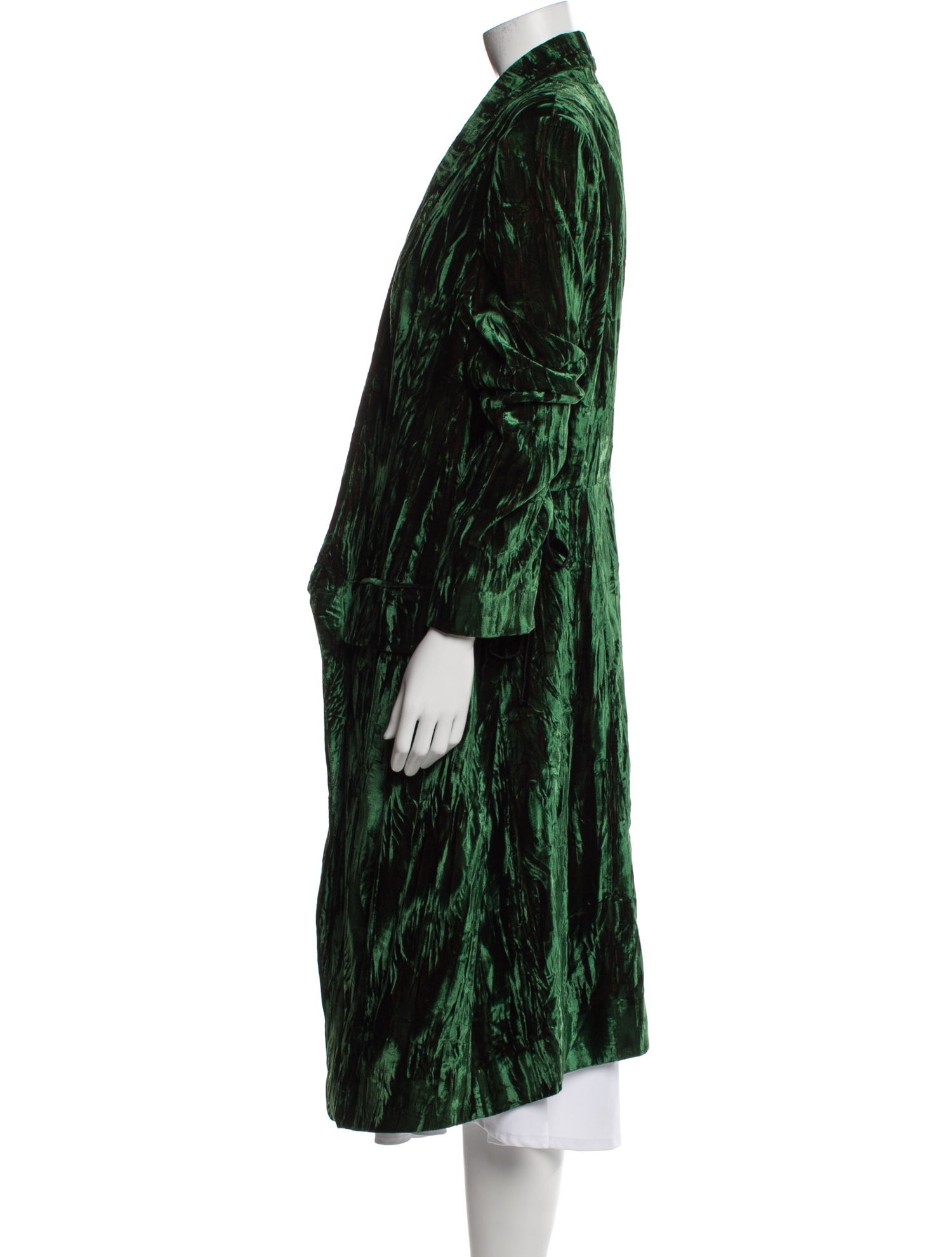 Ann Demeulemeester Linen Peacoat