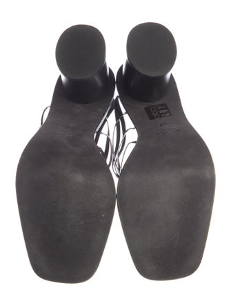 Ann Demeulemeester Leather Cutout Accent Slides