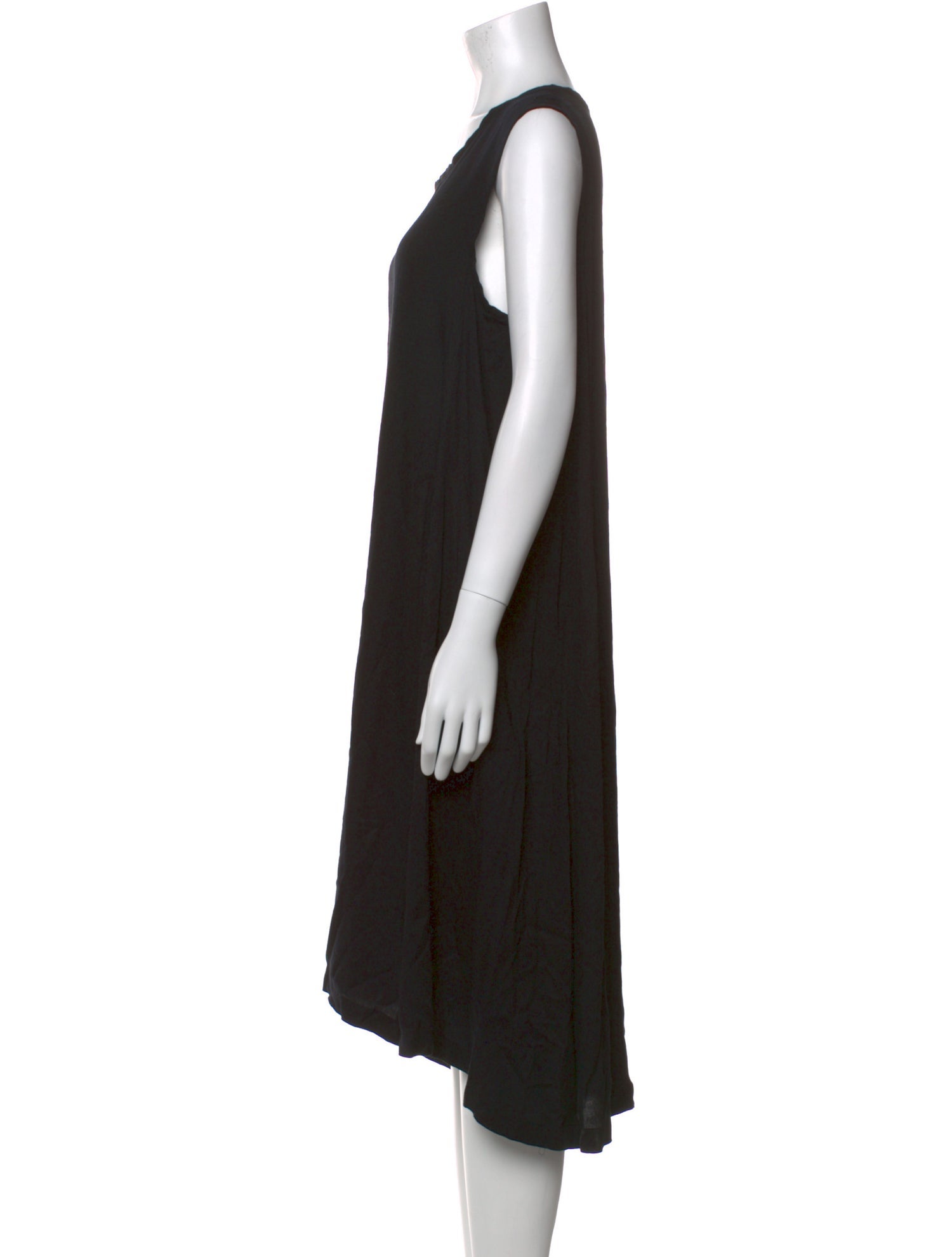 Ann Demeulemeester Scoop Neck Midi Length Dress