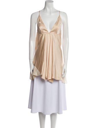 Ann Demeulemeester Silk V-Neck Tunic