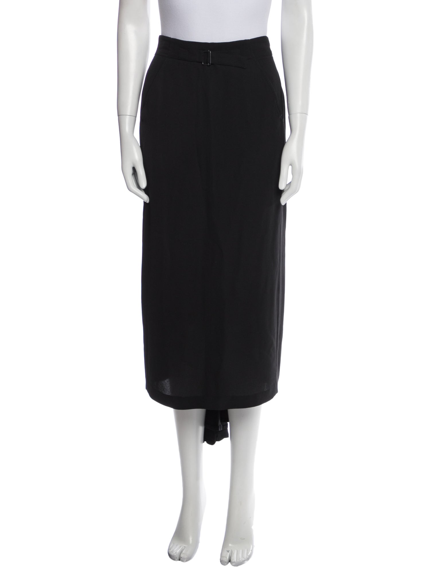 Ann Demeulemeester Silk Midi Length Skirt