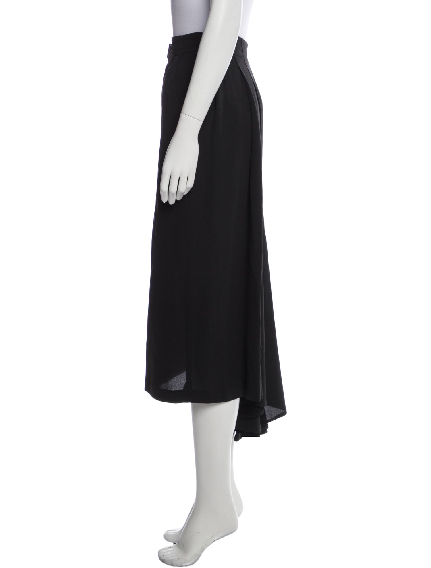 Ann Demeulemeester Silk Midi Length Skirt