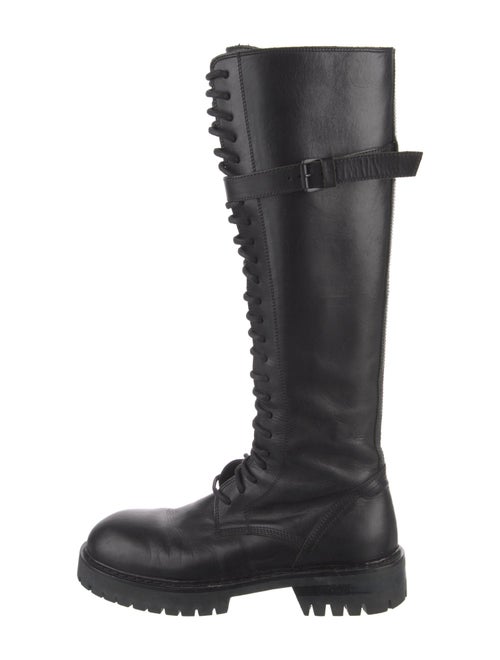 Ann Demeulemeester Leather Combat Boots