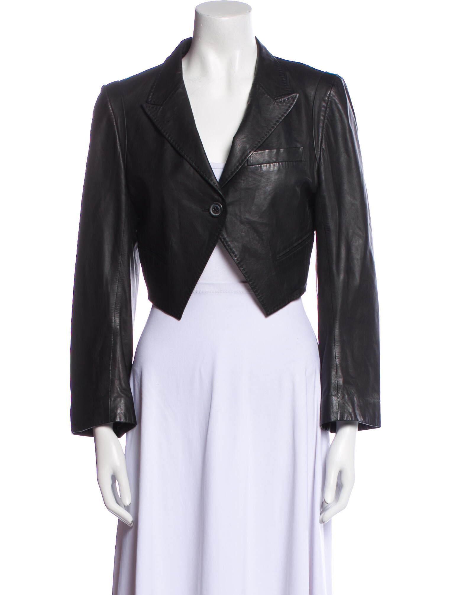 Ann Demeulemeester Leather Evening Jacket