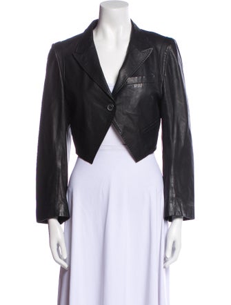 Ann Demeulemeester Leather Evening Jacket