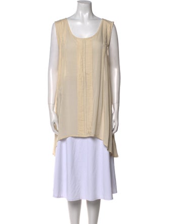 Ann Demeulemeester Scoop Neck Sleeveless Tunic