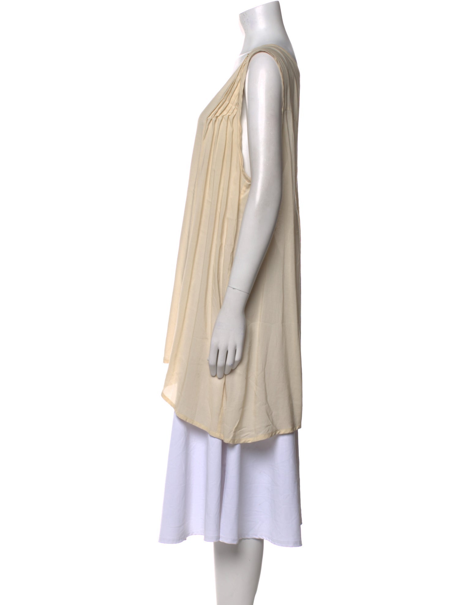 Ann Demeulemeester Scoop Neck Sleeveless Tunic