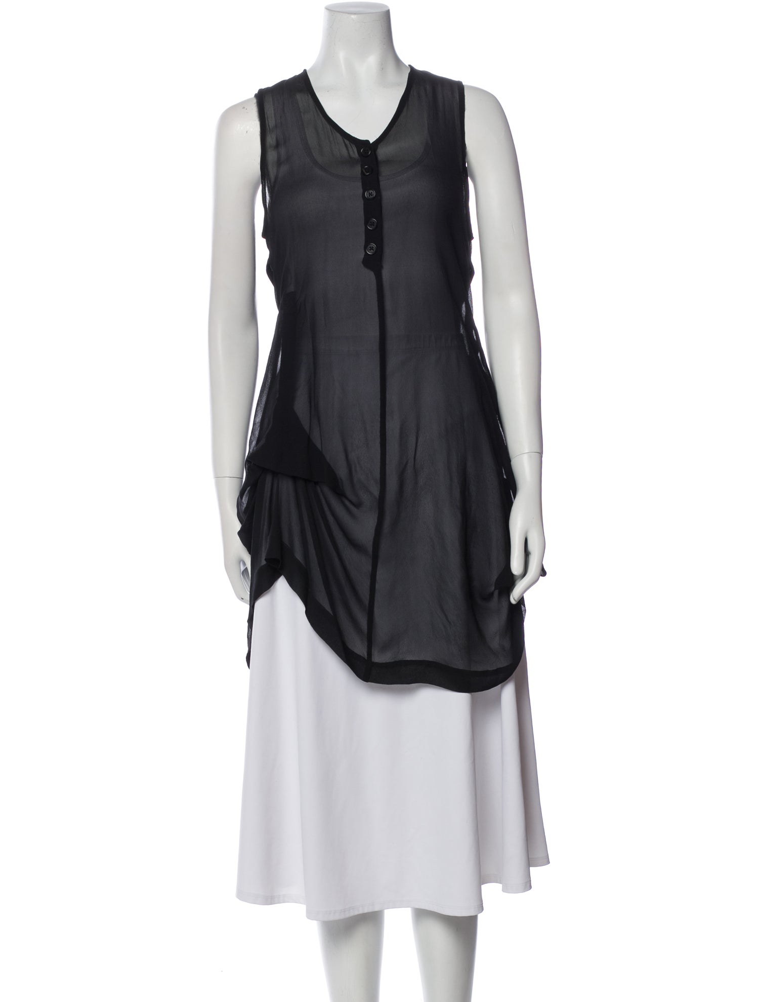 Ann Demeulemeester Late 1990's - Early 2000's Knee-Length Dress