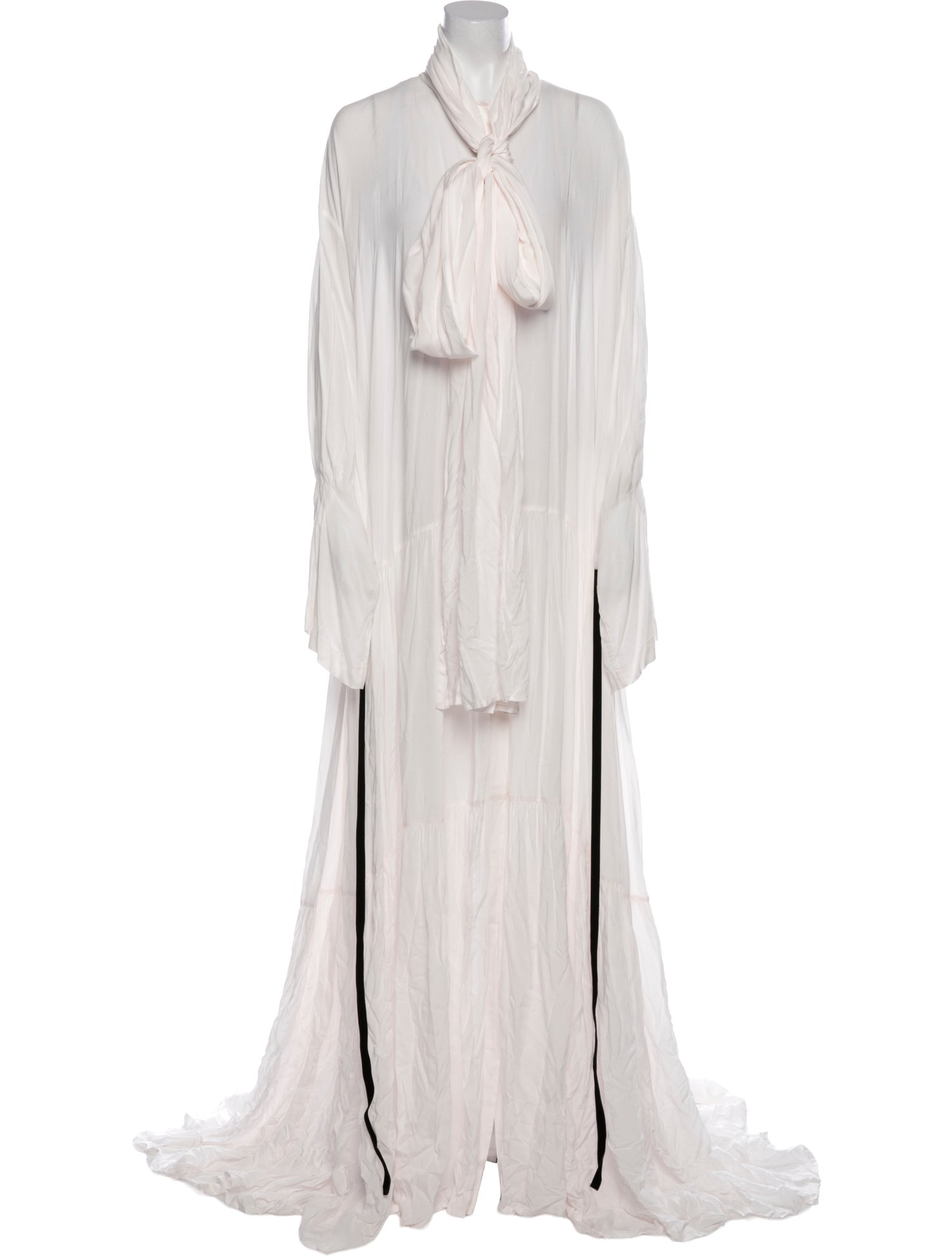 Ann Demeulemeester Tie Neck Long Dress w/ Tags