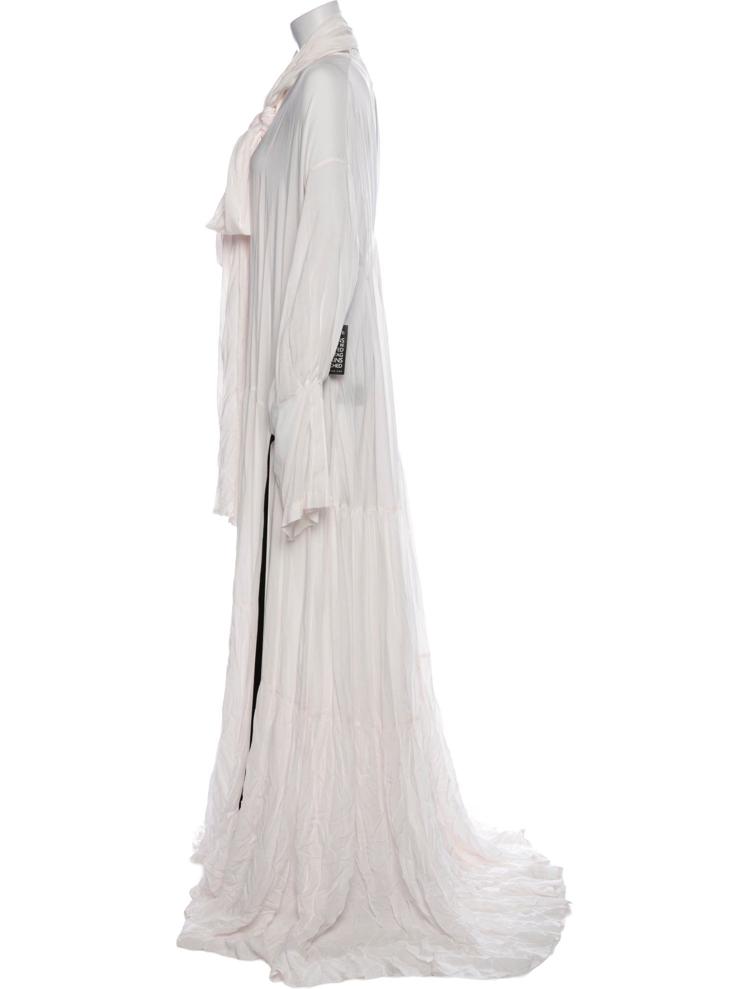Ann Demeulemeester Tie Neck Long Dress w/ Tags