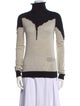 Ann Demeulemeester Alpaca Colorblock Pattern Sweater