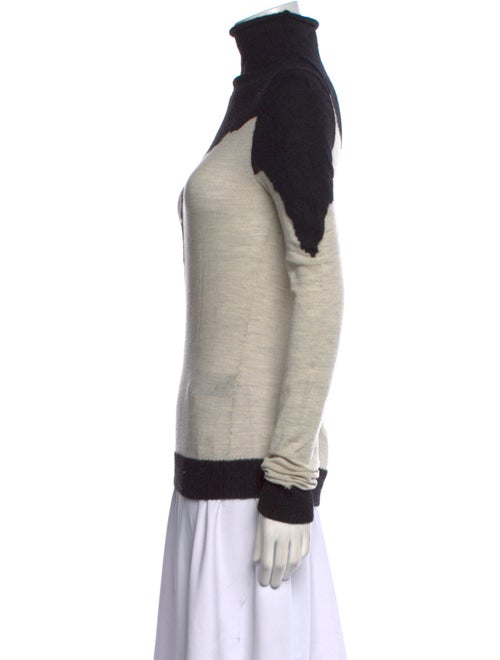 Ann Demeulemeester Alpaca Colorblock Pattern Sweater