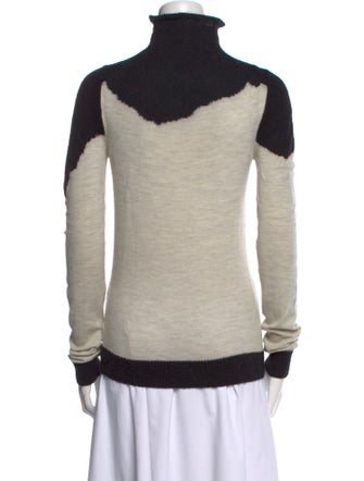 Ann Demeulemeester Alpaca Colorblock Pattern Sweater