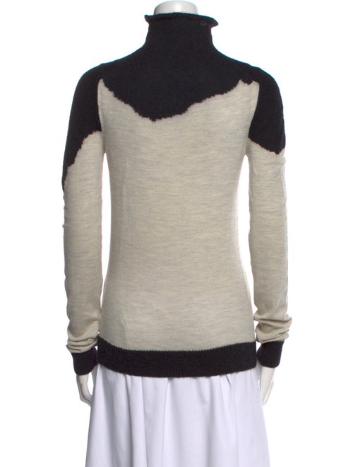 Ann Demeulemeester Alpaca Colorblock Pattern Sweater