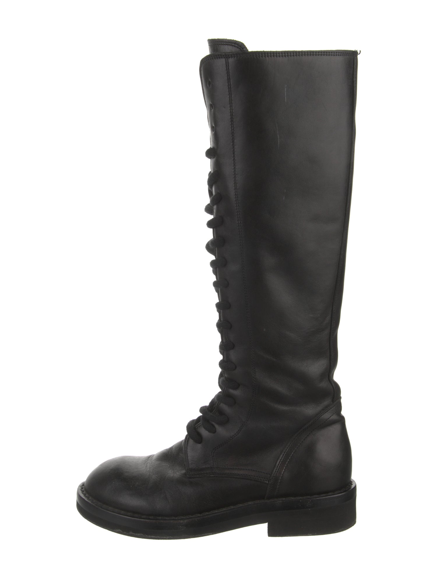 Ann Demeulemeester Leather Lace-Up Boots