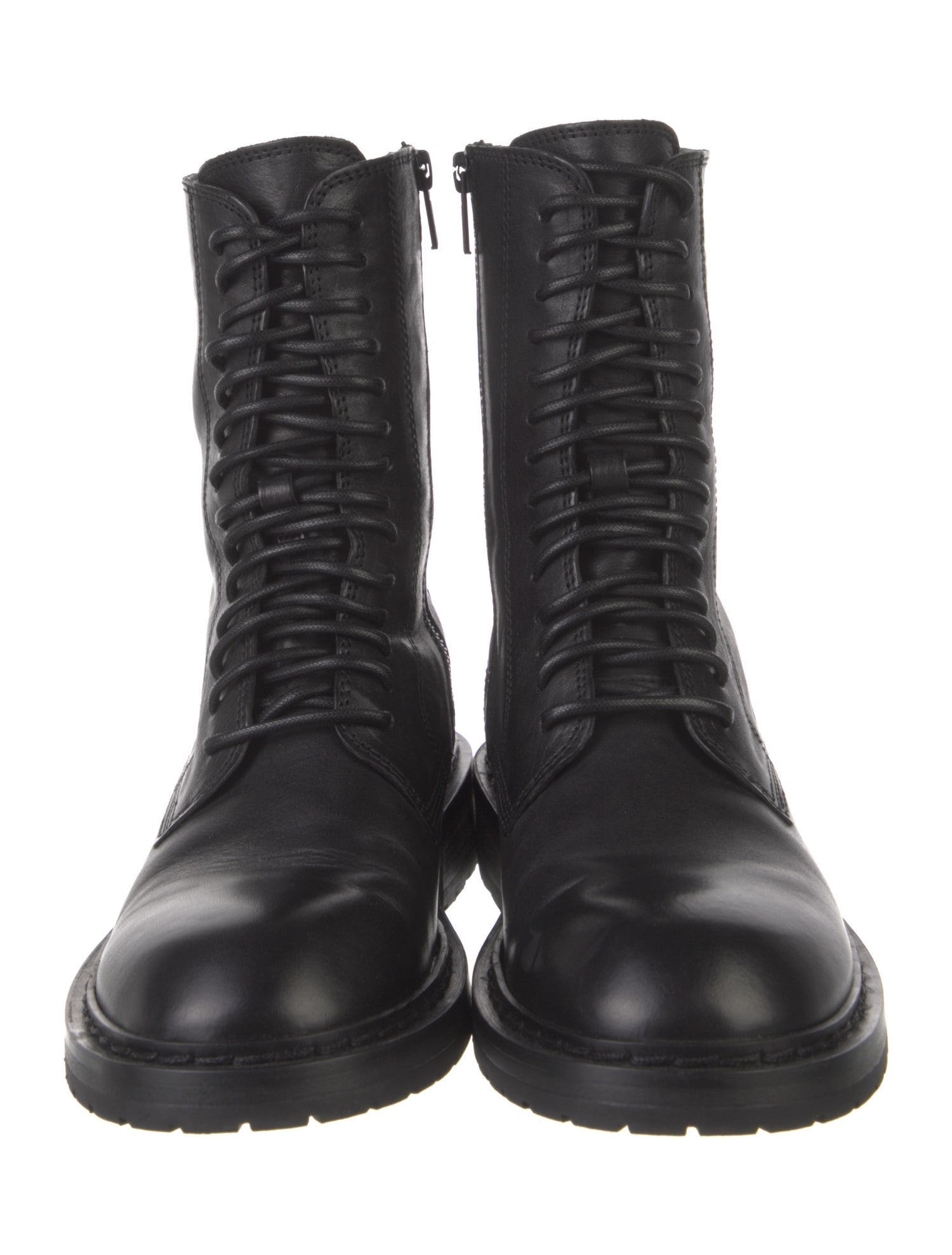 Ann Demeulemeester Leather Combat Boots