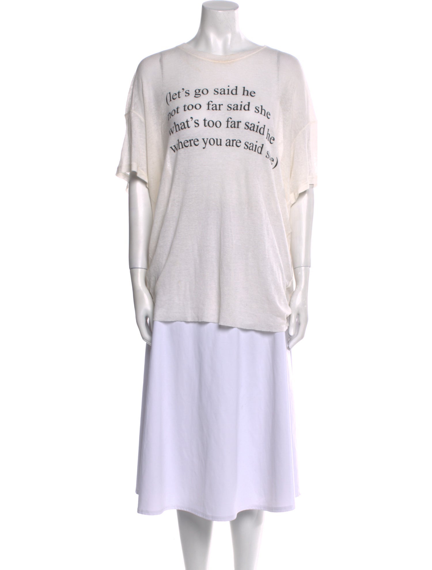 Ann Demeulemeester Graphic Print Crew Neck T-Shirt