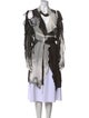 Ann Demeulemeester Silk Colorblock Pattern Tunic