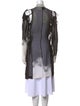 Ann Demeulemeester Silk Colorblock Pattern Tunic