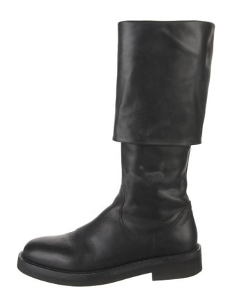 Ann Demeulemeester Leather Riding Boots