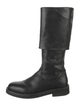 Ann Demeulemeester Leather Riding Boots