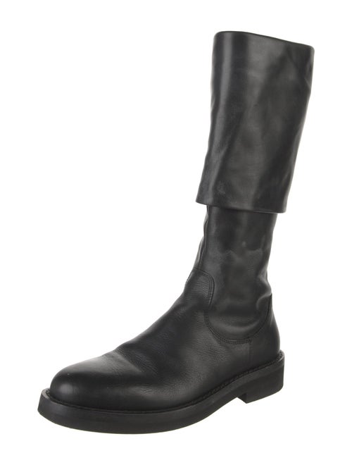 Ann Demeulemeester Leather Riding Boots