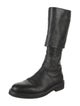 Ann Demeulemeester Leather Riding Boots