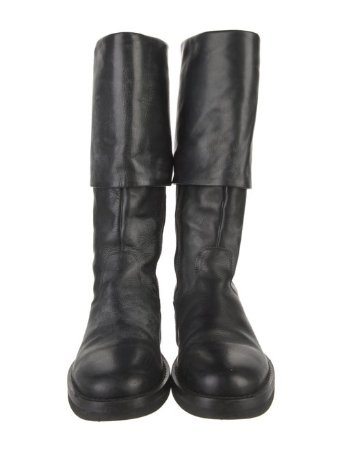 Ann Demeulemeester Leather Riding Boots