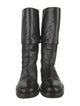 Ann Demeulemeester Leather Riding Boots