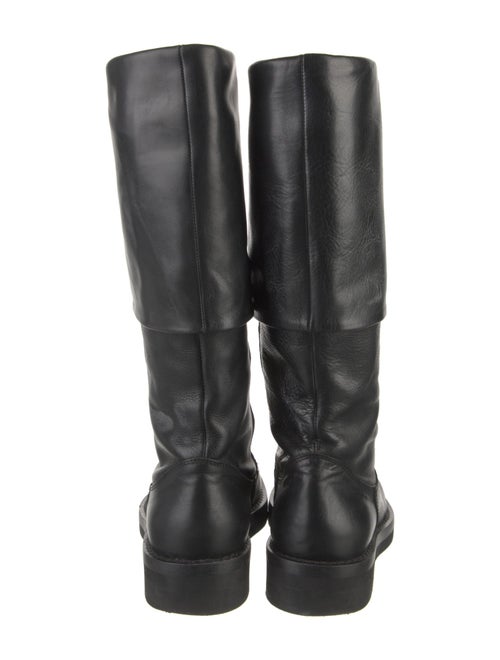 Ann Demeulemeester Leather Riding Boots