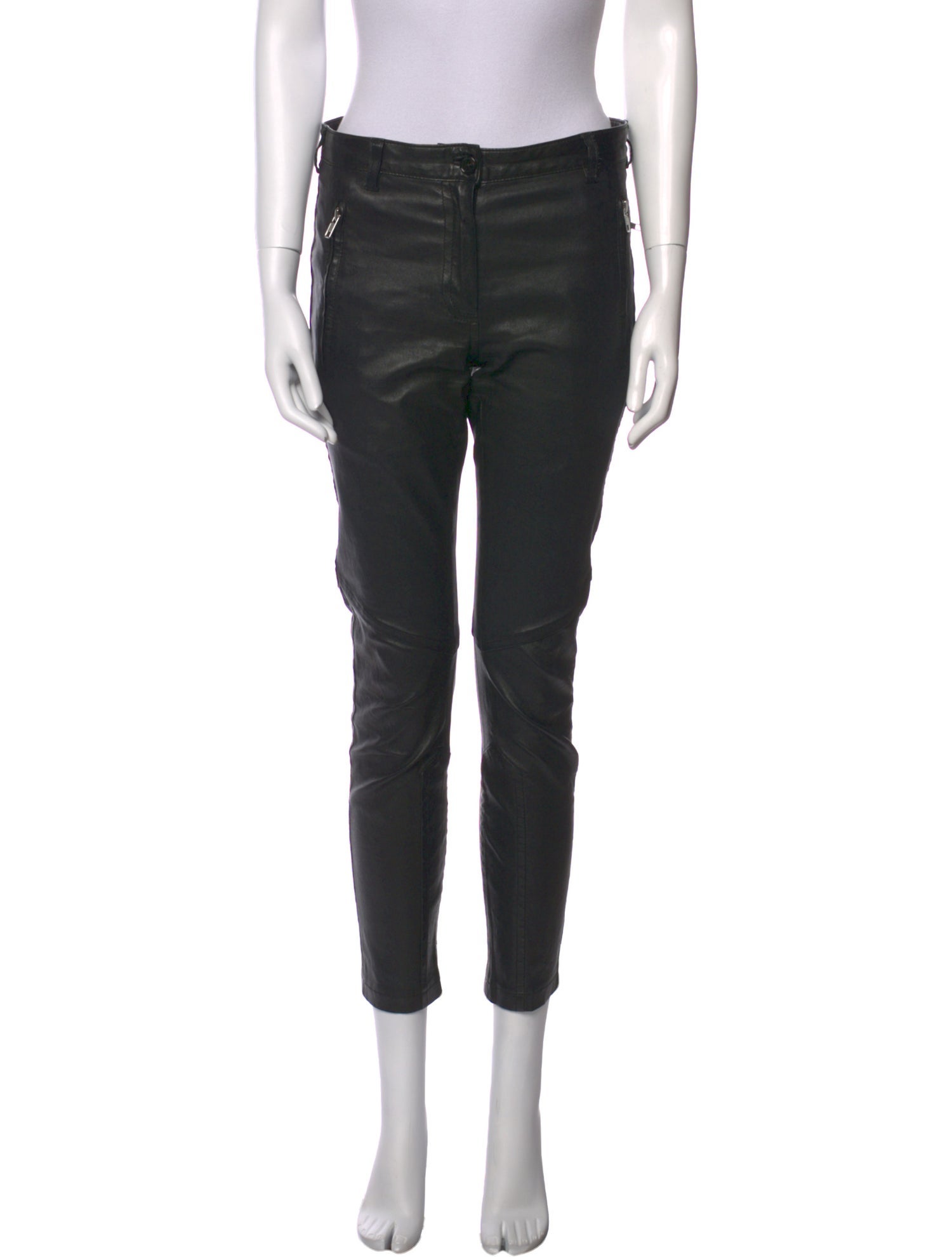 Ann Demeulemeester Leather Skinny Leg Pants